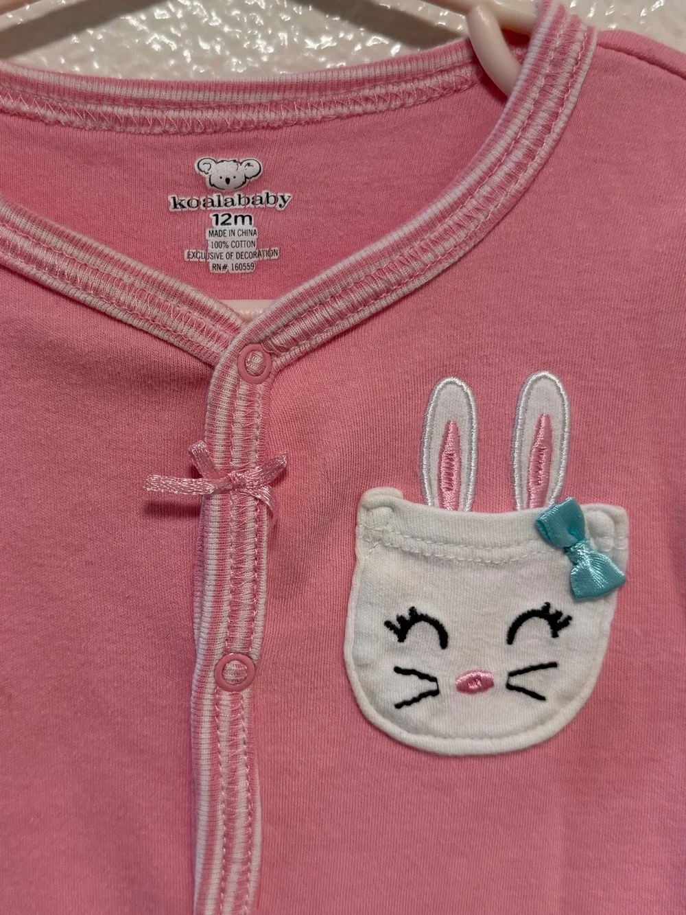 koala baby toddler girl button sleeper